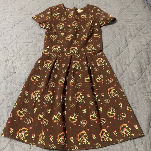 NEW Matilda Jane Brown Maja Ponte Dress Small - Picture 1 of 6